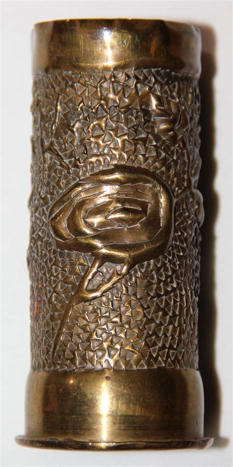 B050 Wwi Trench Art 37mm Shell Casing By Winchester B And B Militaria