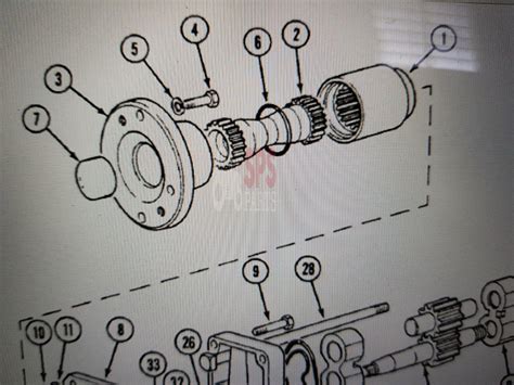 Case David Brown 1494 1594 1690 1694 Tractor Hydraulic Pump Coupling O