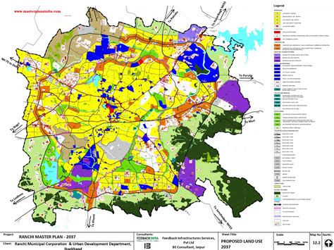 Ranchi Master Development Plan 2037 Map Master Plans India