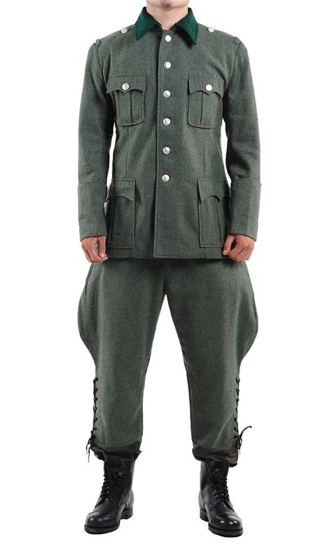 Mens Wwii German Elite M36 Office Wool Field Military Uniform Tunic