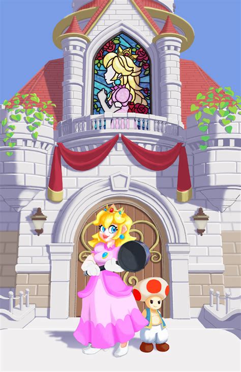 Artstation Princess Peach Castle