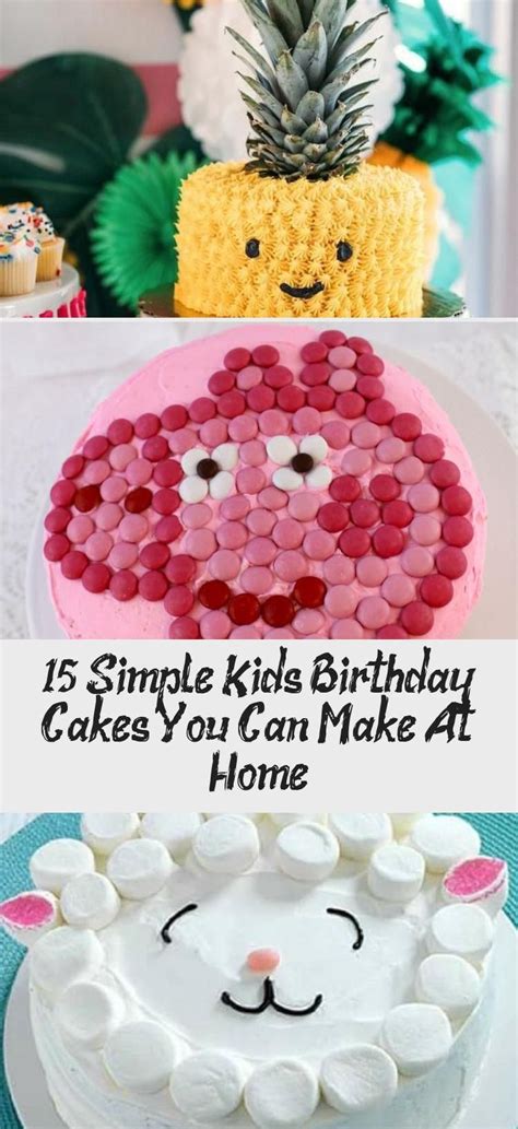 We used 2 1/2 sheet cakes with the top one cut a way from the top to fit the crayons there. 15 Simple Kids Birthday Cakes You Can Make At Home ...