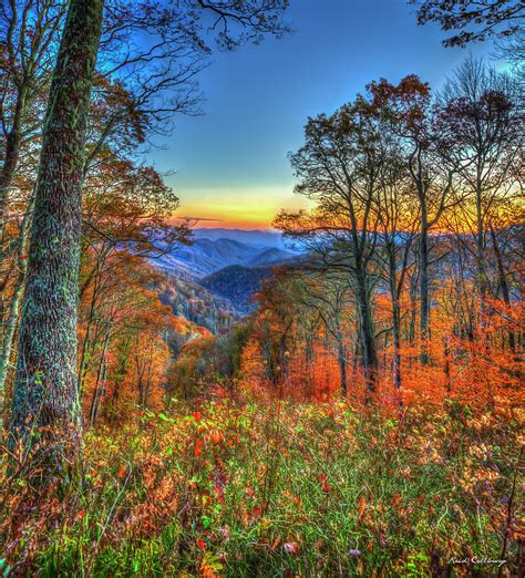 Great Smoky Mountains Fall Sunset 3 Tennessee North