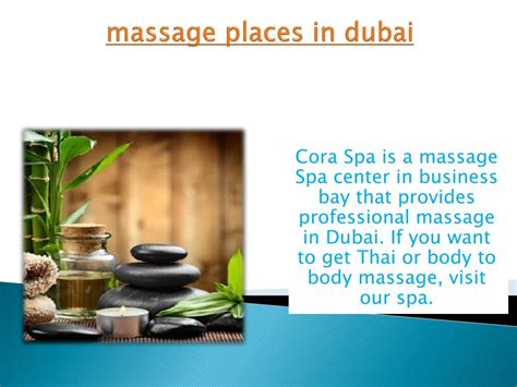 Ppt Massage And Spa In Dubai Body To Body Massage Cora Spa