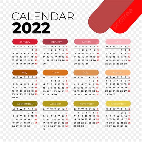 Calendario 2022 Stampabile Creativo Una Pagina Del Calendario Data
