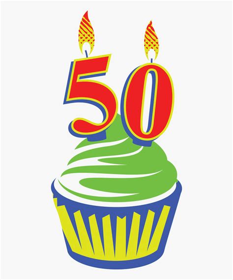 Happy 50th Birthday Png Free Transparent Clipart Clipartkey