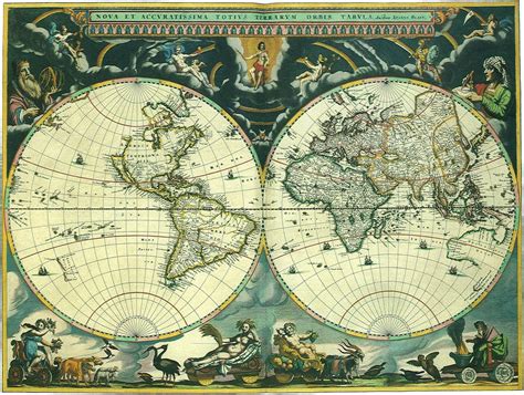 Montesdetoledo Mapa Mundi De Blaeu 1664