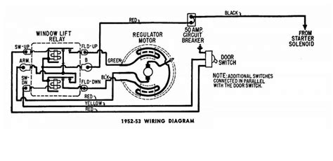 Obviously, if you're not a competent person, you shouldn't be attempting any type of work on electrical wiring. Window Regulator Wiring Diagram Chrysler 1950-53 2/2 - Electrical - P15-D24.com and Pilot-house.com