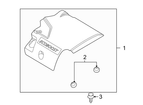 2013 Ford Taurus Engine Cover 35 Liter Wturbo Wturbo Transaxle