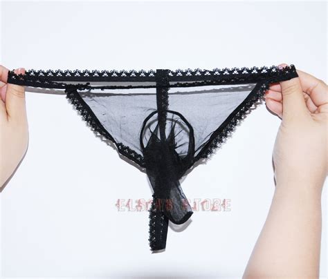 Men Sheer See Through Pantyhose Underwear Brief T Back G String Ebay