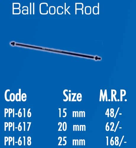 Poly Plast Ptmt Ball Cock Rod For Flush Tank At Rs 48piece In New Delhi Id 22206154555