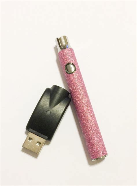 510 Threaded Battery Light Pink Glitter Vape Pen Vape Pens Pink Pens