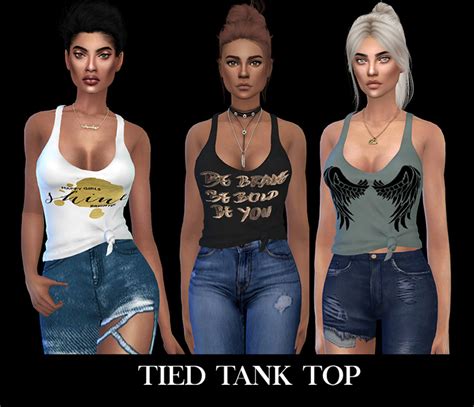 Sims 4 Tank Top Cc For Girls All Free Fandomspot
