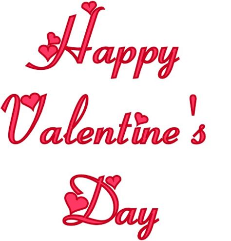 Happy Valentine Day Words Clip Art Library