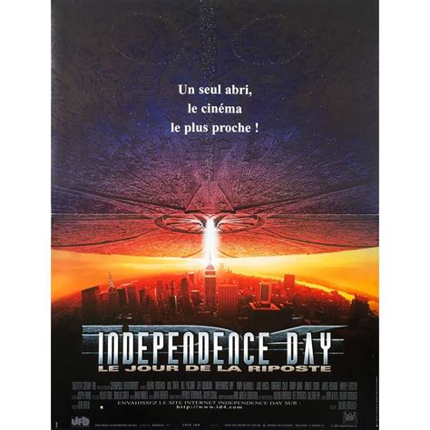 Independence day poster with trailer and plot summary. INDEPENDENCE DAY Movie Poster 15x21 in.