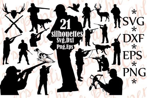 Hunting Silhouettes Svghunting Cliparthunter Svghunter Cut Files By
