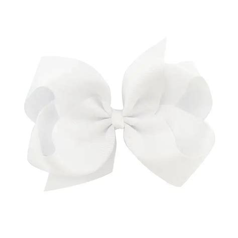 Large White Handmade Hair Bow Poppydoll