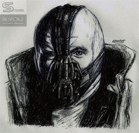 Bane Drawing In Pencil