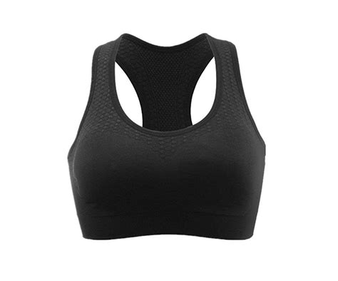 Sports Bra Mysky Womens High Impact Seamless Racerback Yoga Bra