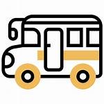 Bus Icon Icons Yellow