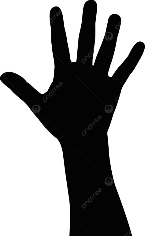 Lady Hand Silhouette Vector Point Symbol Direction Vector Point