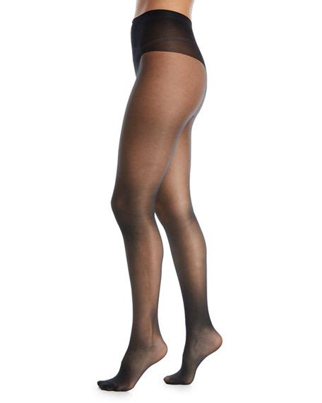 Donna Karan Evolution Ultra Sheer Tights In Black Modesens