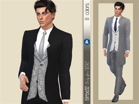 Birba32s Tobias Wedding Suit Sims 4 Male Clothes Sims 4 Sims 4