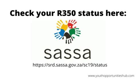 Check Your Sassa R350 Grant Status Here Is The Link To Check Youth