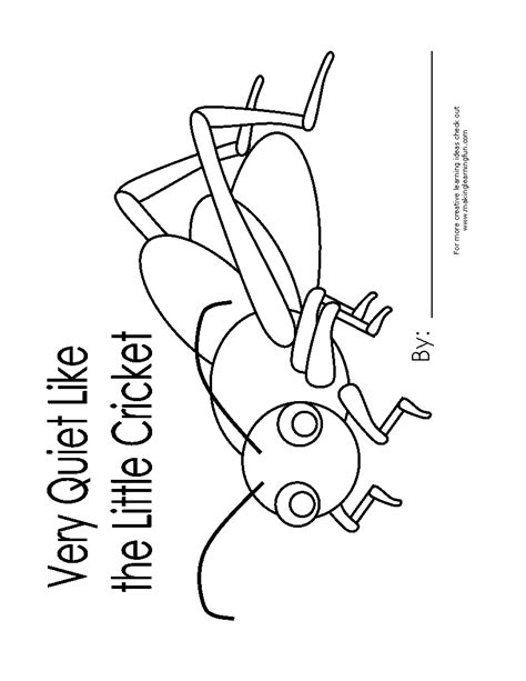 The Very Quiet Cricket Coloring Pages Coloring Home
