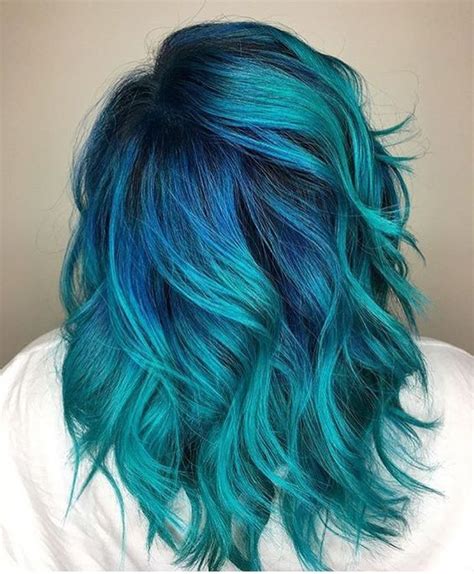 This color can add turquoise tones to virgin, unbleached hair, but looks brightest when hair is lightened to the lightest level 10 blonde. Blue Hair: 30 Brand New Bangin' Blue Hair Color Ideas