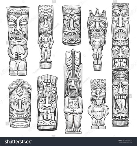 Décor Tiki Totem Tiki Tiki Art Totem Tattoo Tiki Tattoo Tiki Maske