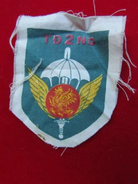 Rare Vietnam War Arvn Airborne Special Forces South Vietnam Td2nd Patch