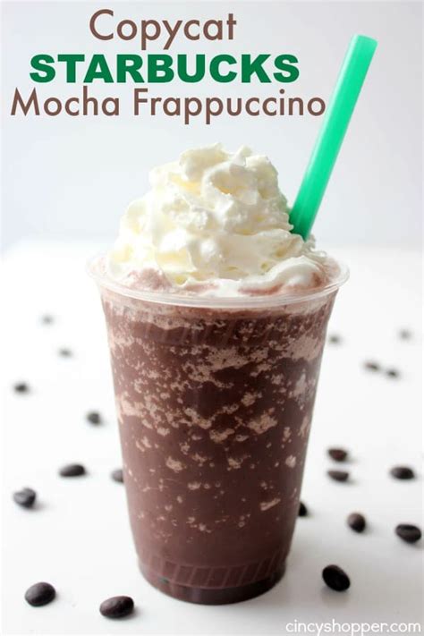 Copycat Starbucks Mocha Frappuccino Cincyshopper