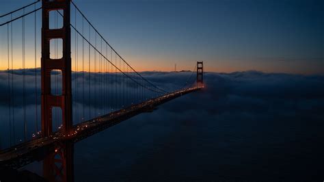 3840x2160 Golden Gate Covered In Fog 8k 4k Hd 4k Wallpapers Images