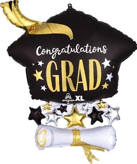 25 Inch Graduation Cap And Diploma Balloon