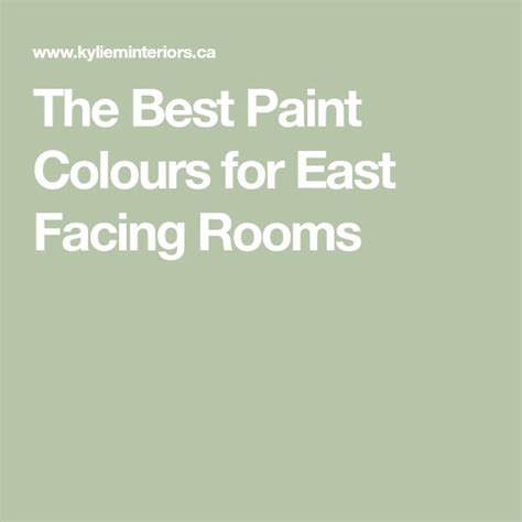 The Best Paint Colours For East Facing Rooms