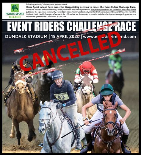 Event Riders Challenge Race Cancelled Horse Sport Ireland