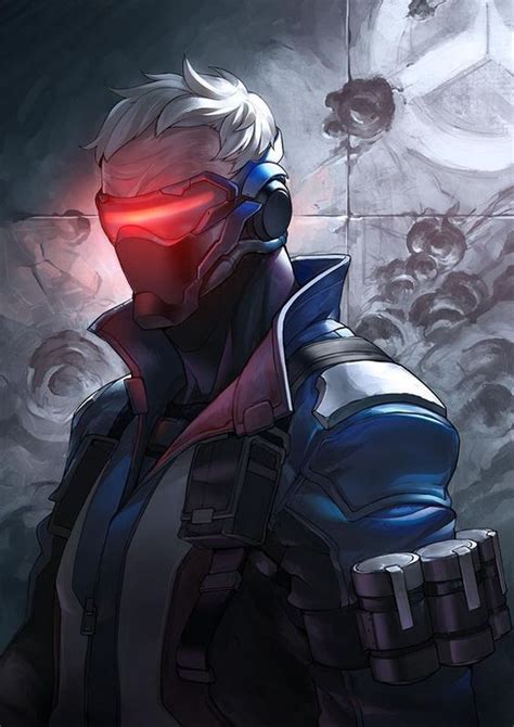 Ziegler at the overwatch headquarters ' training and evaluation facility, where she sparred against blackwatch agent genji. Jack Morrison (Soilder 76) | Video Gaming :P | Pinterest ...