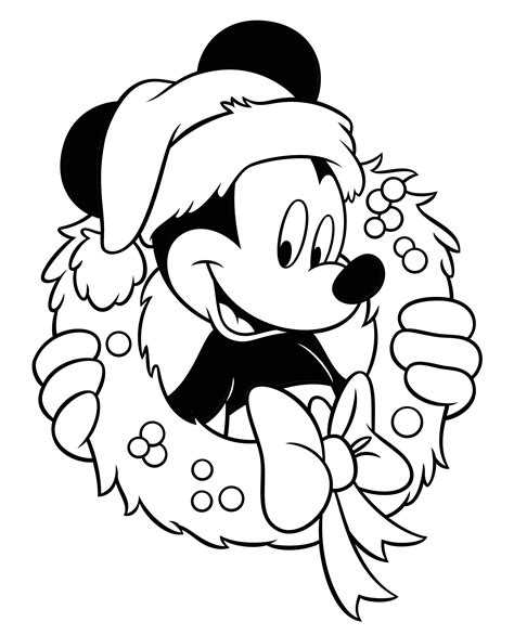 Disegni Da Colorare Minnie E Topolino Natale Coloring Image