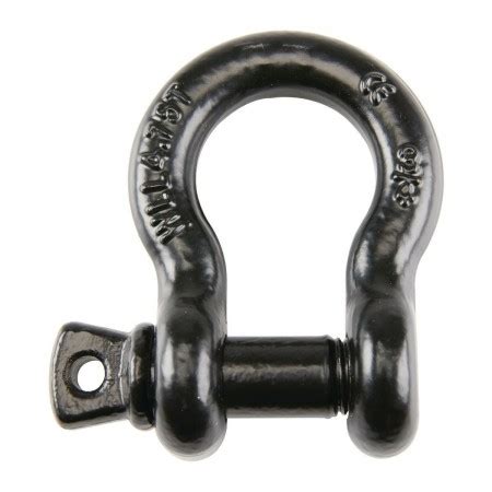 When paired with chain, they provide a connecting link to connect to other hardware. 3/4 in. D-Ring Shackle, Black