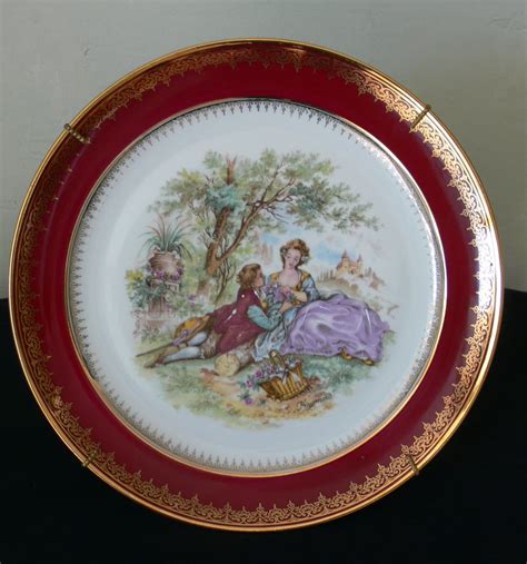 Vintage Limoges Porcelain Plate By Limoges Castel With