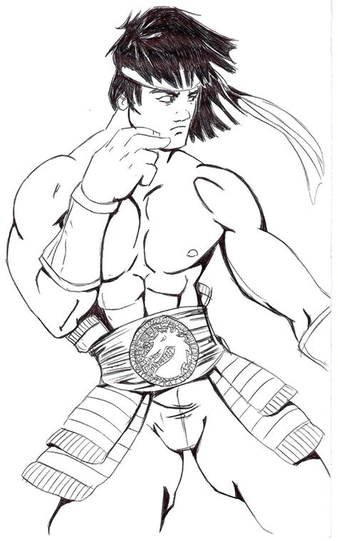 Desenho De Liu Kang De Mortal Kombat Para Colorir My Xxx Hot Girl