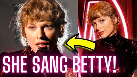 Taylor Swift Performs Betty For The First Time Ever At The Acms Youtube