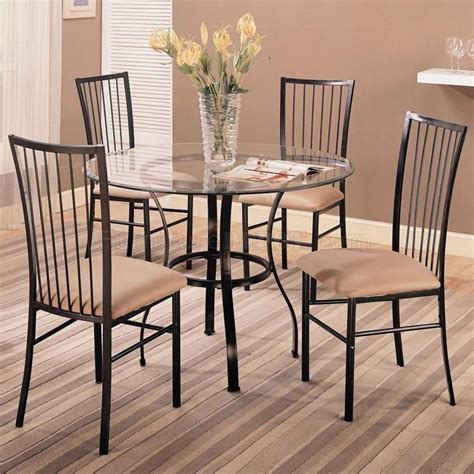 5 piece round glass top dining set dining room sets dining room furniture sets cheap dining