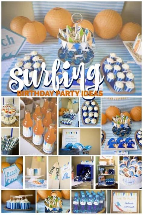 A Sensational Surfing Party Surf Theme Party Favors Surf Theme Party Surf Party