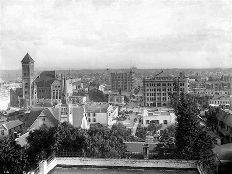 Panoramic View Of Downtown Los Angeles From Bunker Hill Circa 1894
