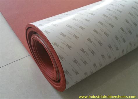 100 Elongation Silicone Foam Rubber Sheet 3m Adhesive Backed Rubber