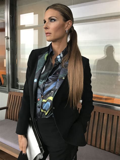 Martina Colombari Looks Stunning With This Amazing Catwalk Ponytail By Balmain Hair Couture