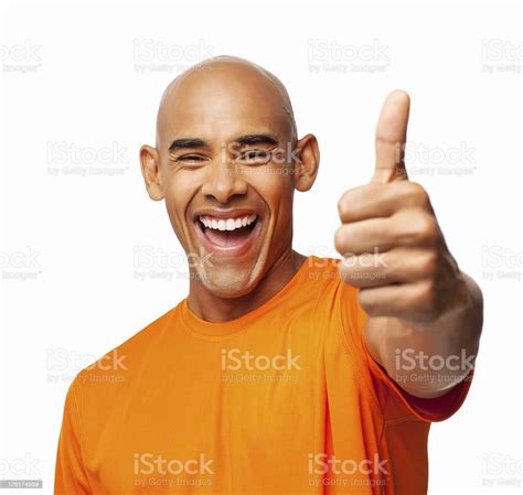 Happy Man Wishing Good Luck Isolated Stock Photo - Download Image Now ...