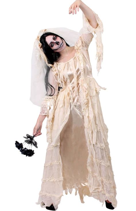 Victorian Ghost Bride Plus Size Halloween Fancy Dress Costume Plus Size Halloween Fancy Dress